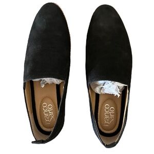 Franco Sarto Harnett Leather Loafers - Black - 7.5